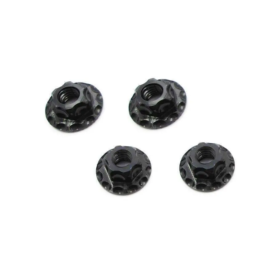 Rc Maker Large Contact Lightweight Alloy Wheel Nuts (Black) 1