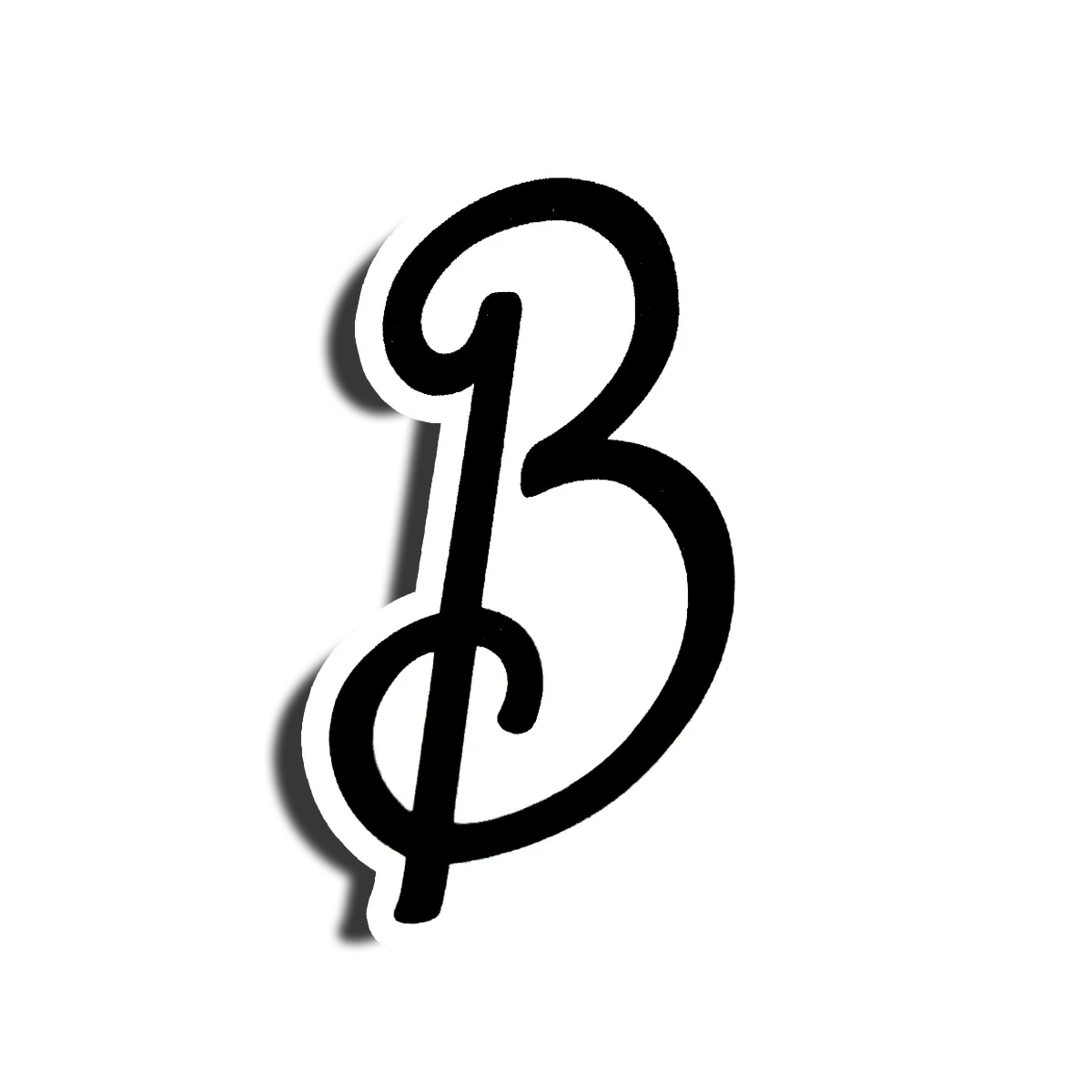 Brother Scooters B Logo Sticker 1