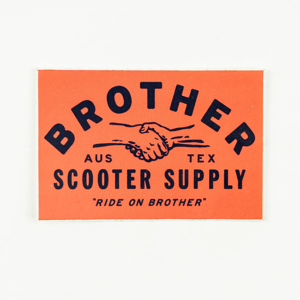 Brother Scooters Handshake Sticker 1