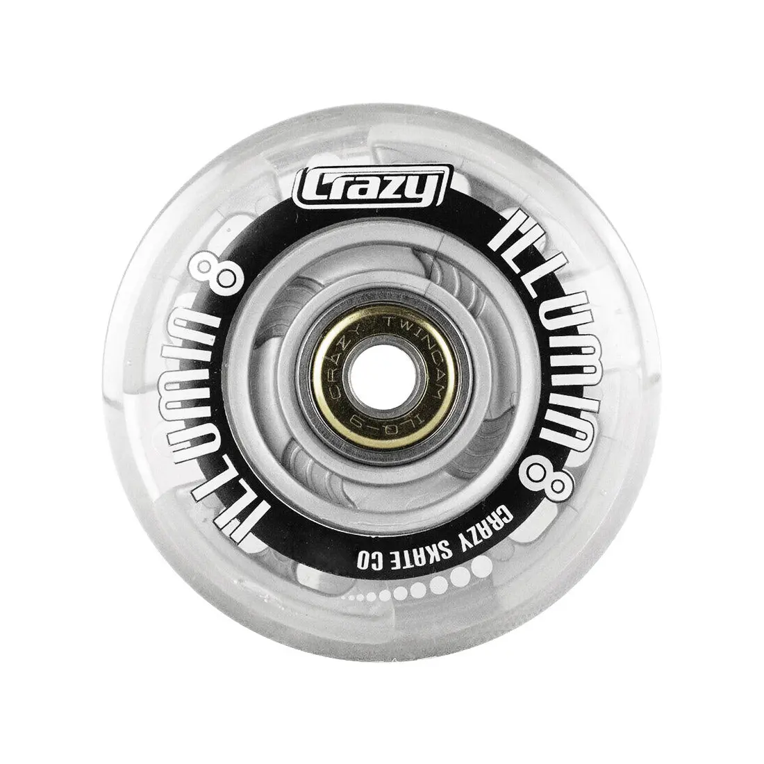 Crazy Illumin8 Led Inline Wheels - Silver 1