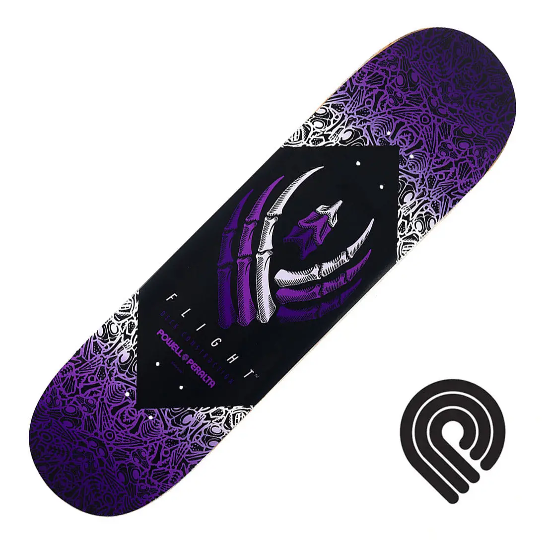 Powell Peralta Flight Bones 8.5 Deck - Purple 1
