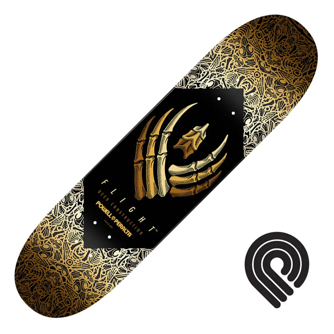 Powell Peralta Flight Bones 8.75 Deck - Yellow 1