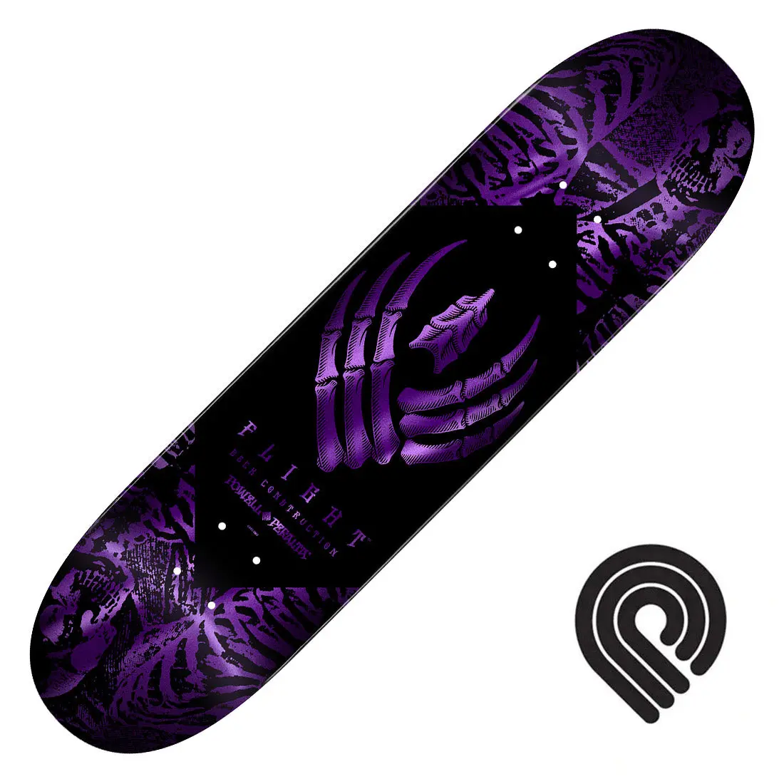 Powell Peralta Flight Skeleton 9.0 Deck - Purple Foil 1