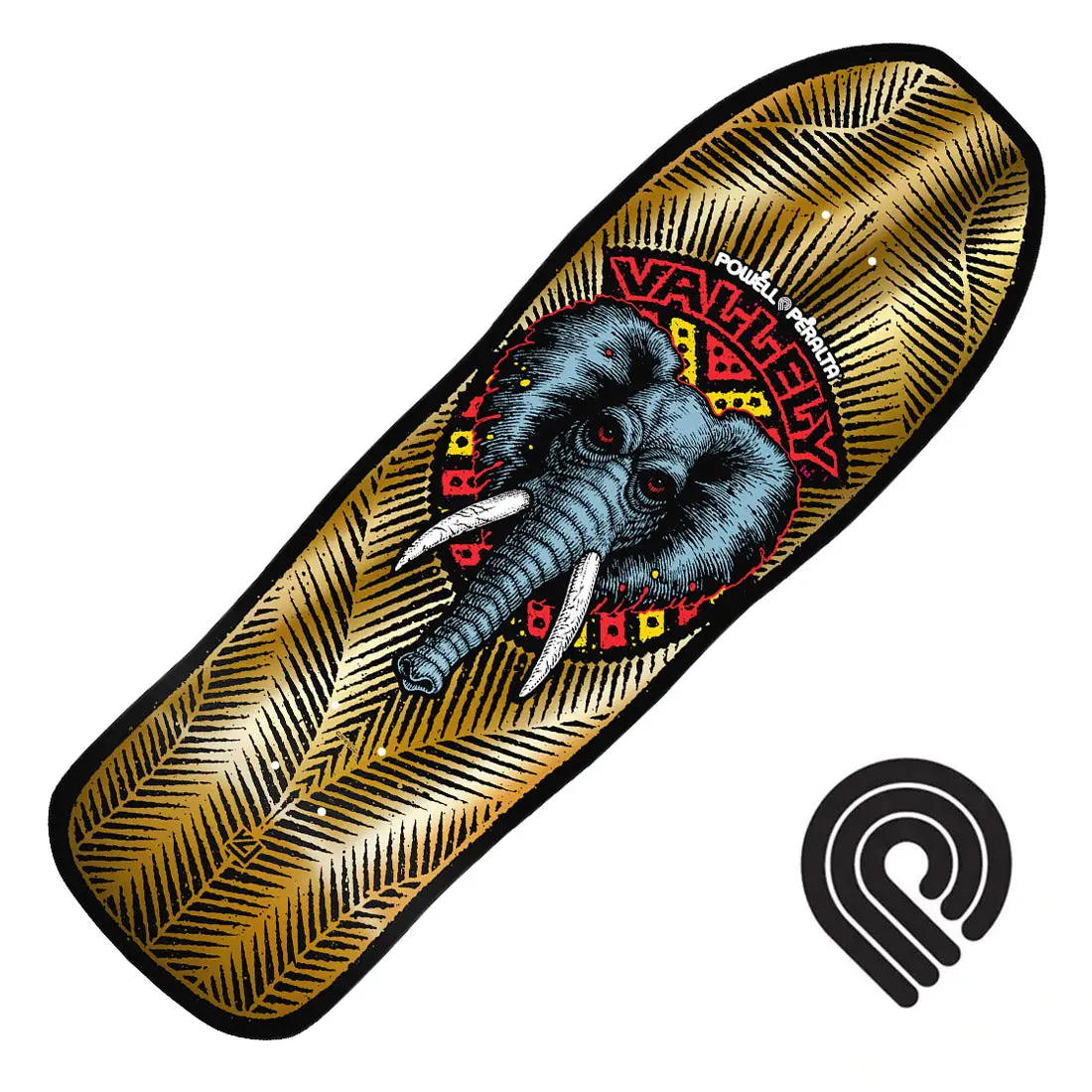Powell Peralta Vallely Elephant 10.0 Deck - Gold Foil 1