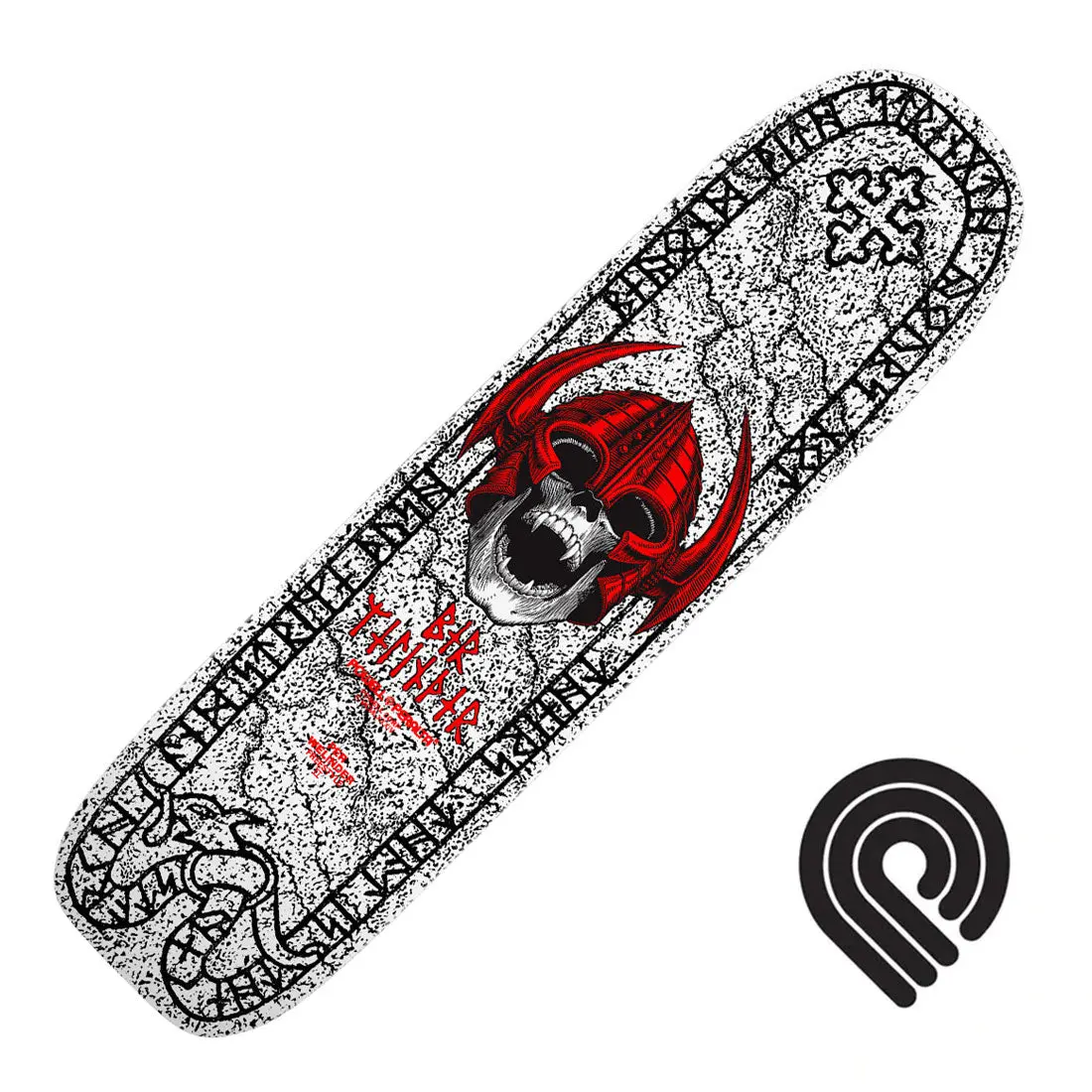 Powell Peralta Welinder Nordic Skull 7.25 Fs Deck - White 1