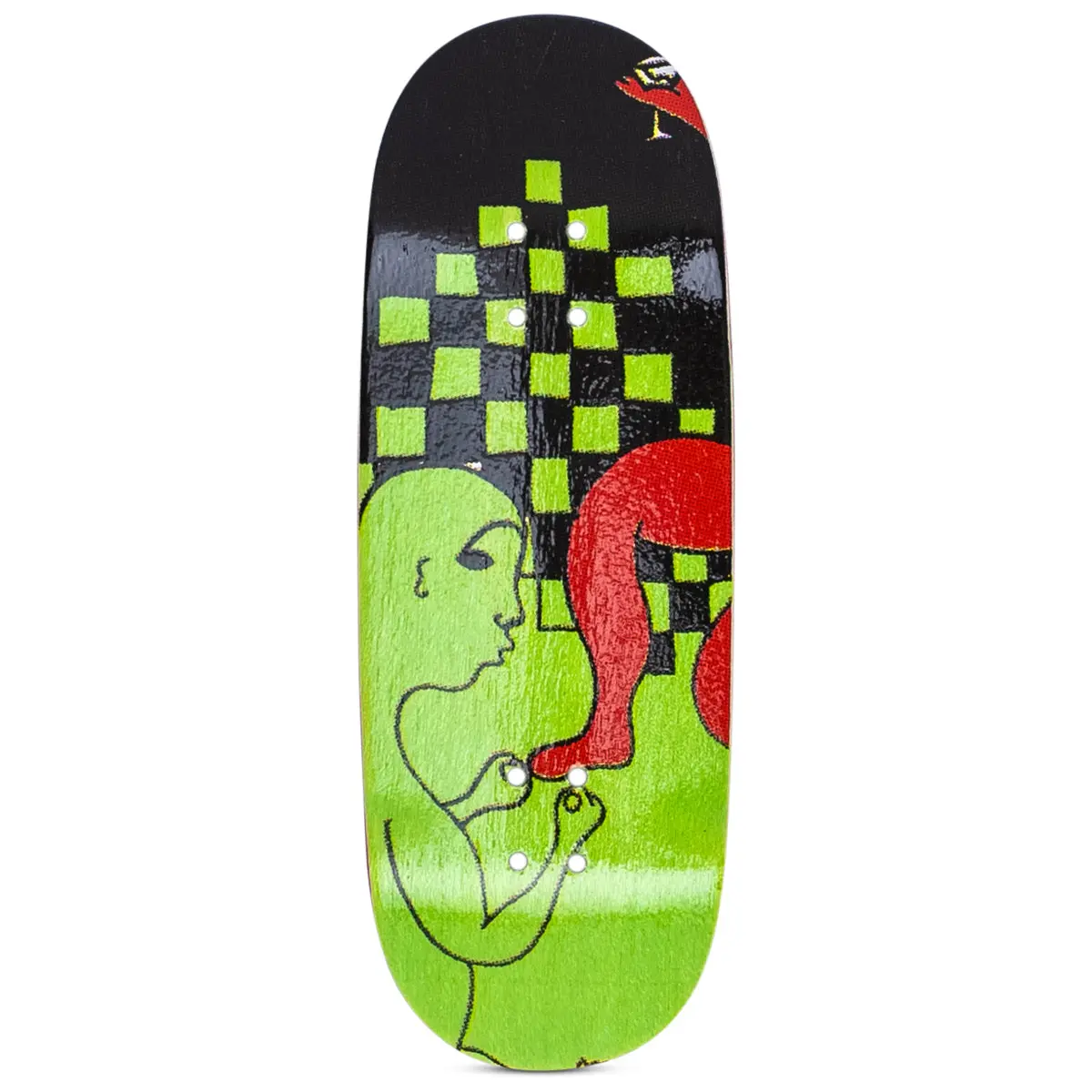 Dk Real Wear Fingerboard Deck - Wine Lime 1