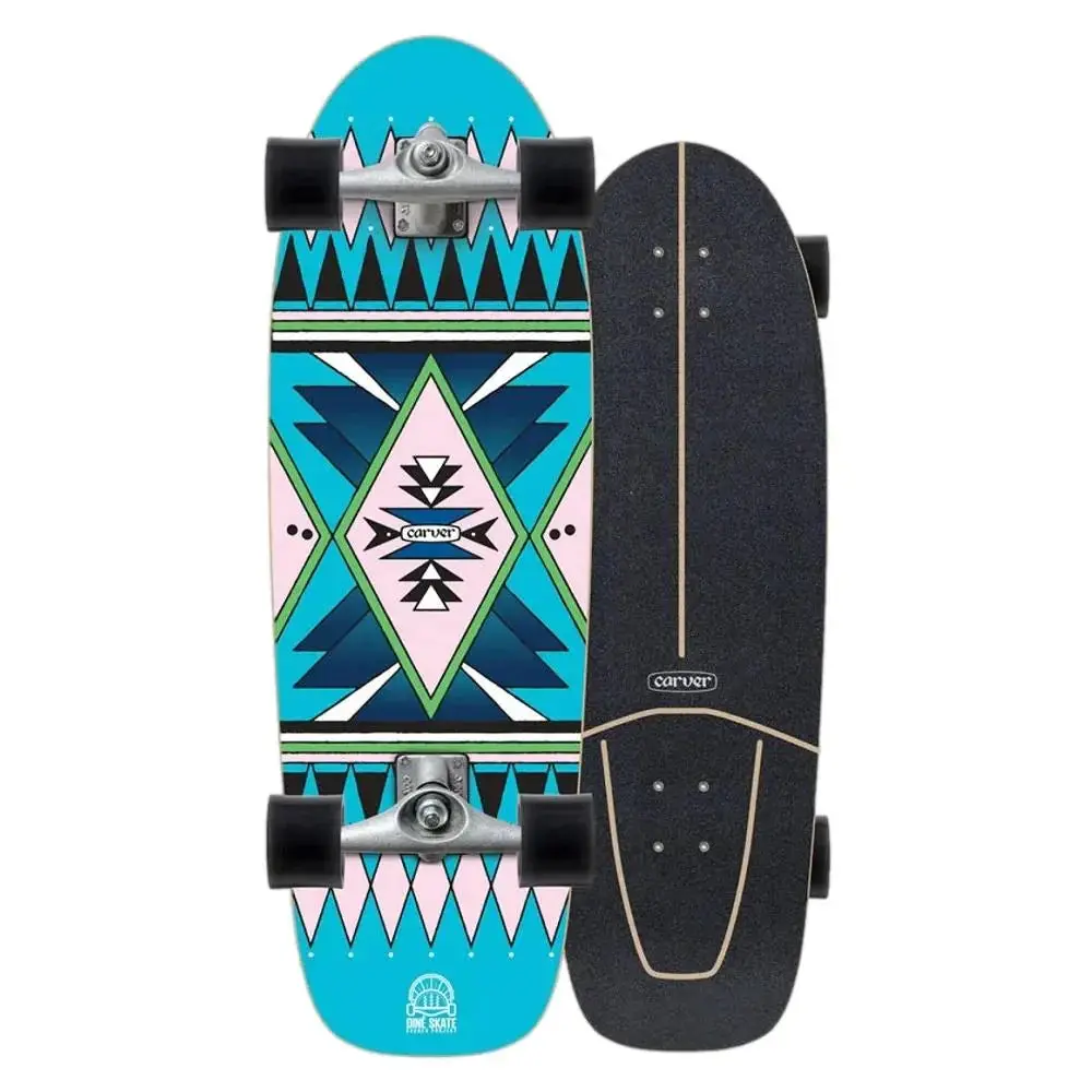 Carver Dine' Skate Garden Cx/C7 Raw Surf Skate 31.25" X 9.875" 1