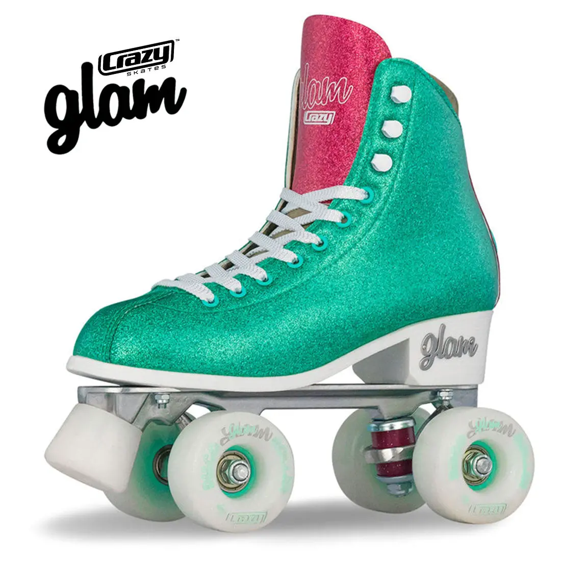 Crazy Disco Glam Teal/Pink - Adult 1