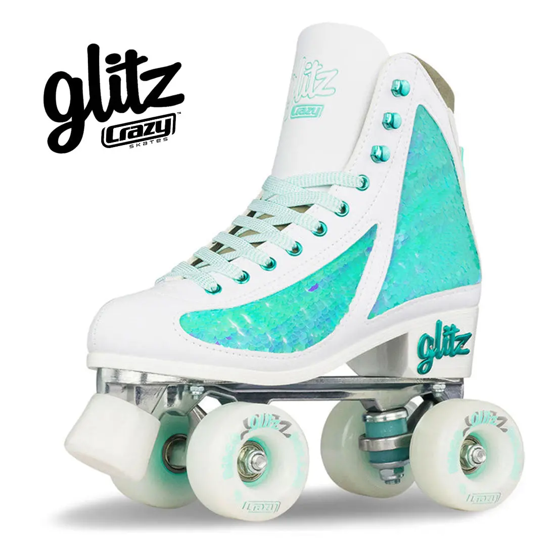 Crazy Disco Glitz Turquoise - Adult 1