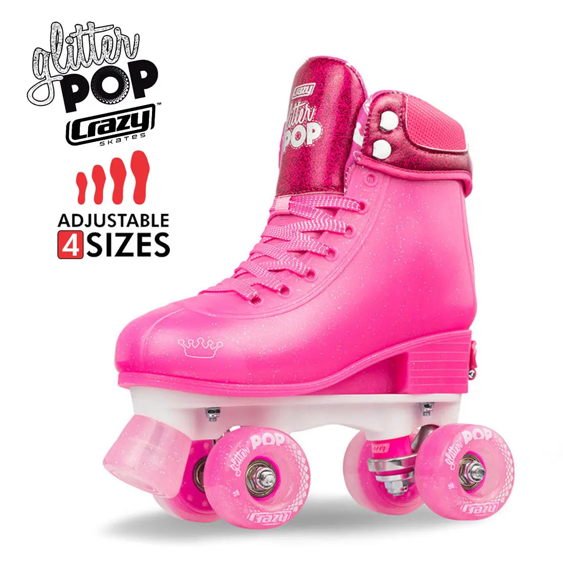 Crazy Glitter Pop Pink - Kids Adjustable 1