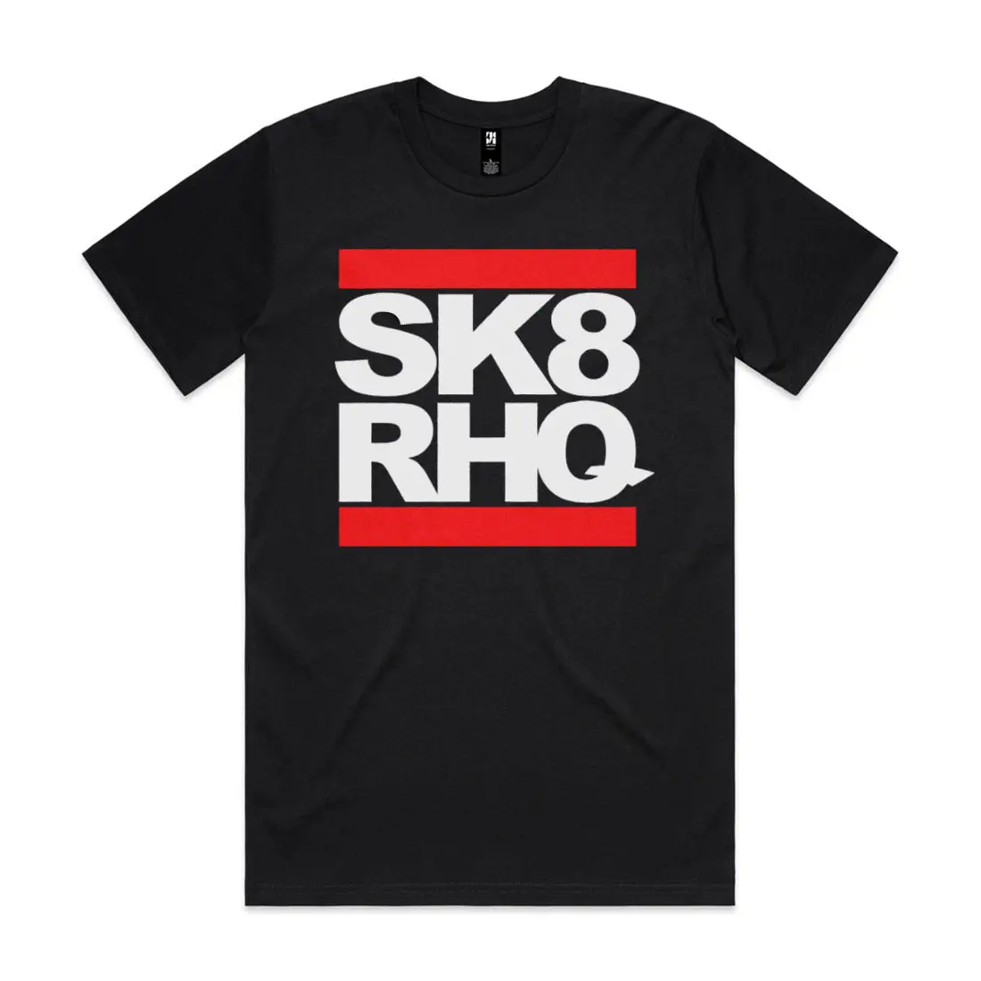 Skater Hq Adult Stacked Tee - Black 1