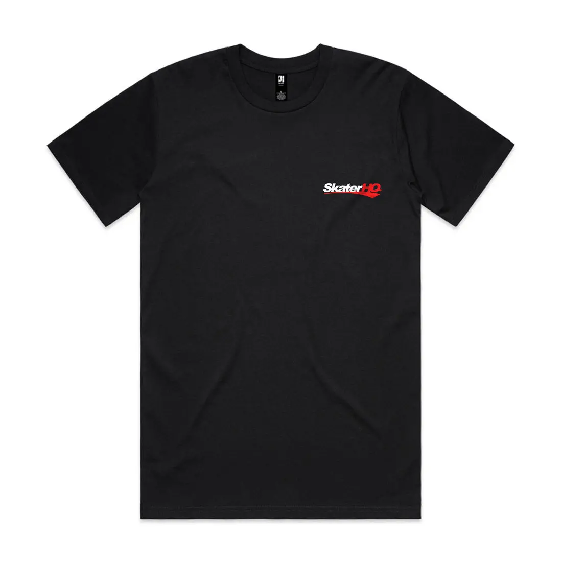 Skater Hq Adult Swoosh Tee - Black 1