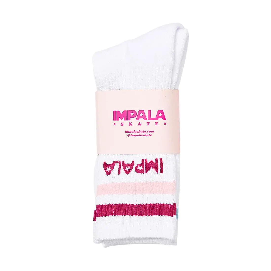 Impala Skate Crew Socks 3Pk - Pastel Stripe 1