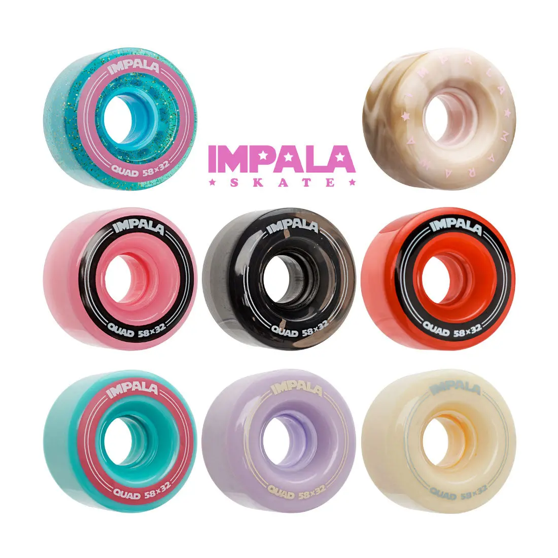 Impala 58X32mm 82A Wheels 4Pk 1