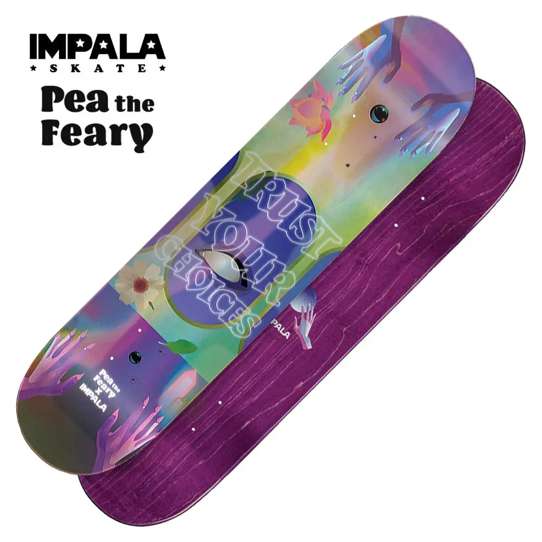 Impala Mystic Pea The Feary 8.0 Deck - Holographic 1