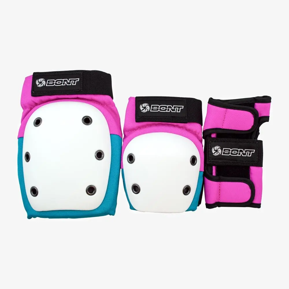 Bont Skate Triple Pad Protection Set Junior Pink/Teal 1
