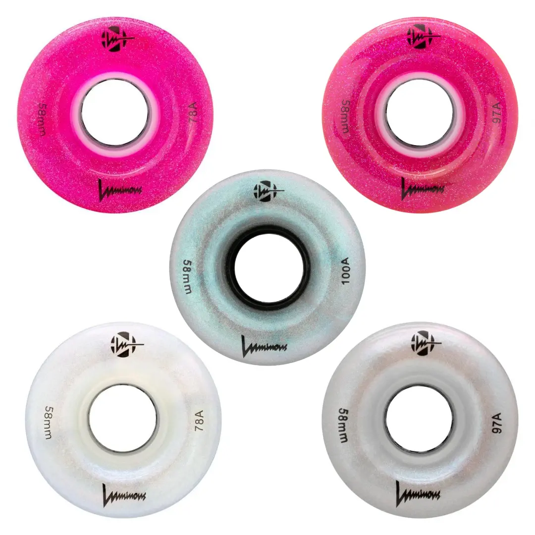 Luminous Glitter Led Quad 58Mm 4Pk 1