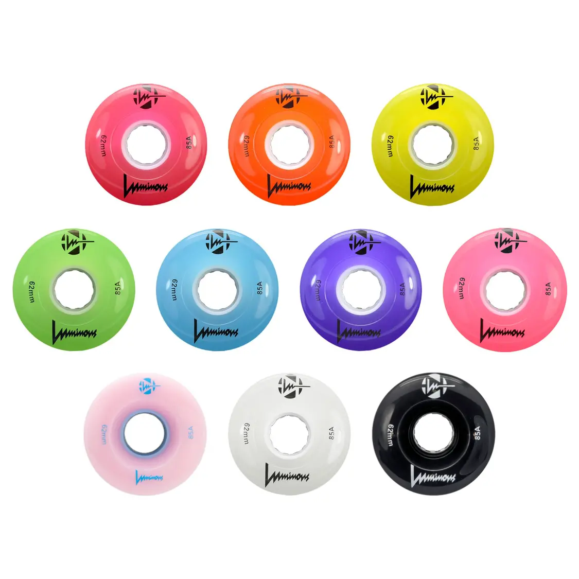 Luminous Led Quad 62Mm 85A 4Pk 1