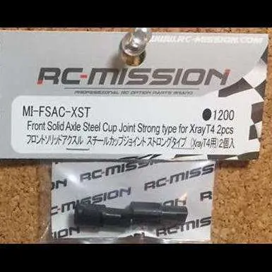 Rc Mission Front Solid Axle Steel (2Pcs) (Pair) 1