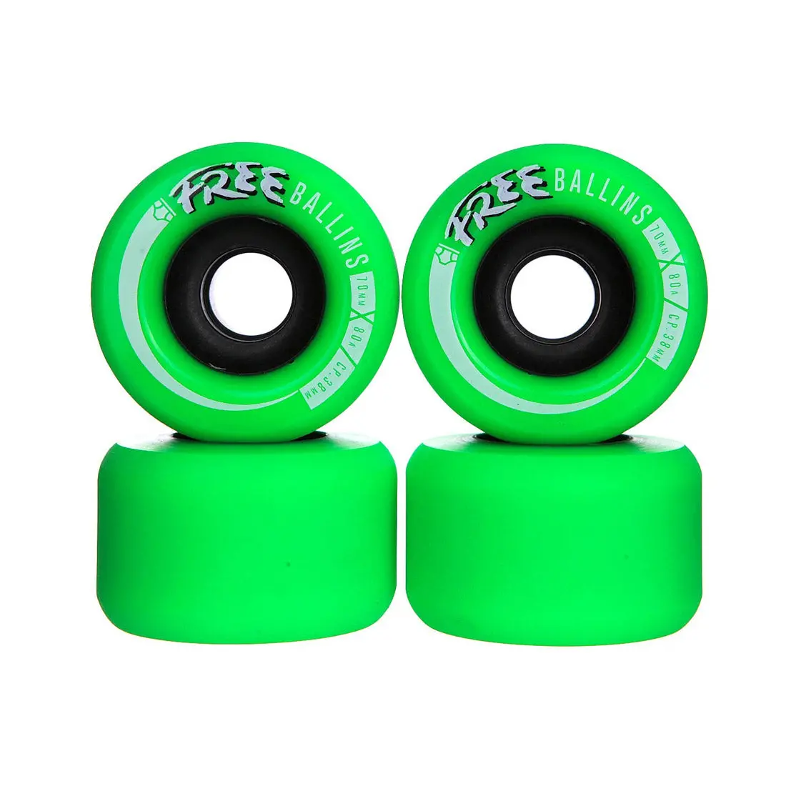 Omen Free Ballins 70Mm 80A 4Pk - Green 1