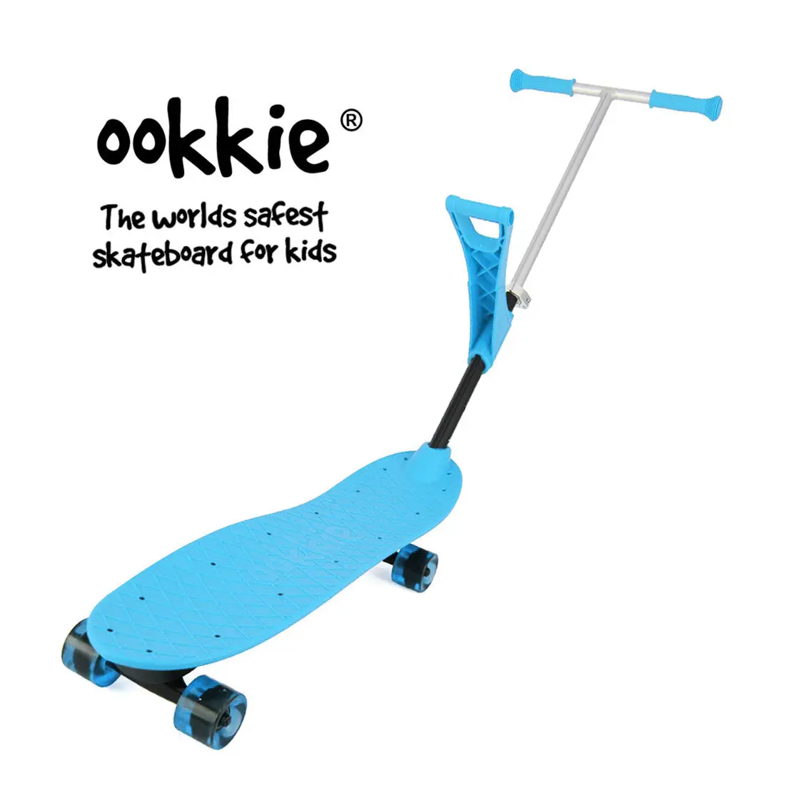 Ookkie Learner Skateboard - Blue 1
