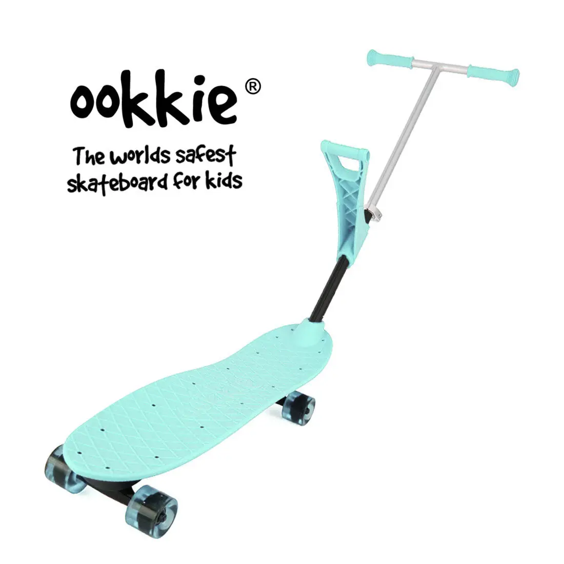 Ookkie Learner Skateboard - Mint 1
