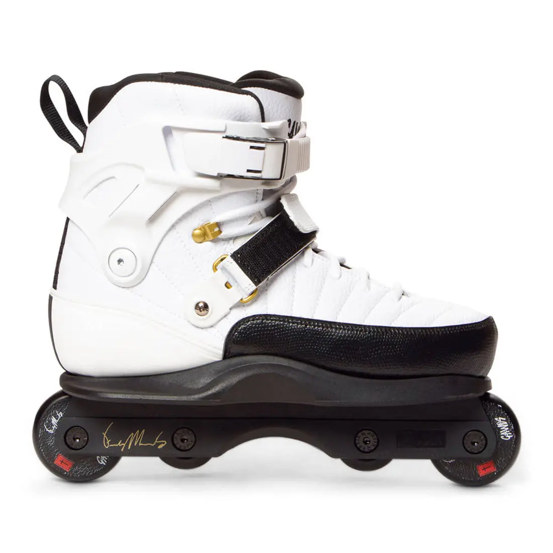 Gawds Franky Pro Skates - White/Gold 1