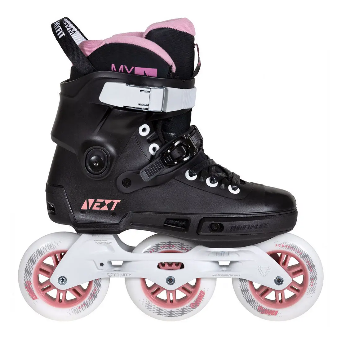 Powerslide Next 100 - Black/Rose 1