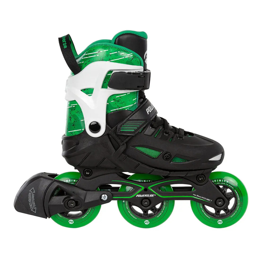 Powerslide Phuzion Universe 3W Adjustable - Green 1