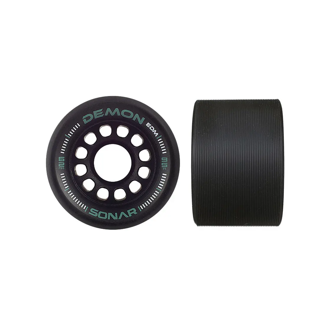 Sonar Demon 62Mm 95A Wheels 4Pk - Black 1