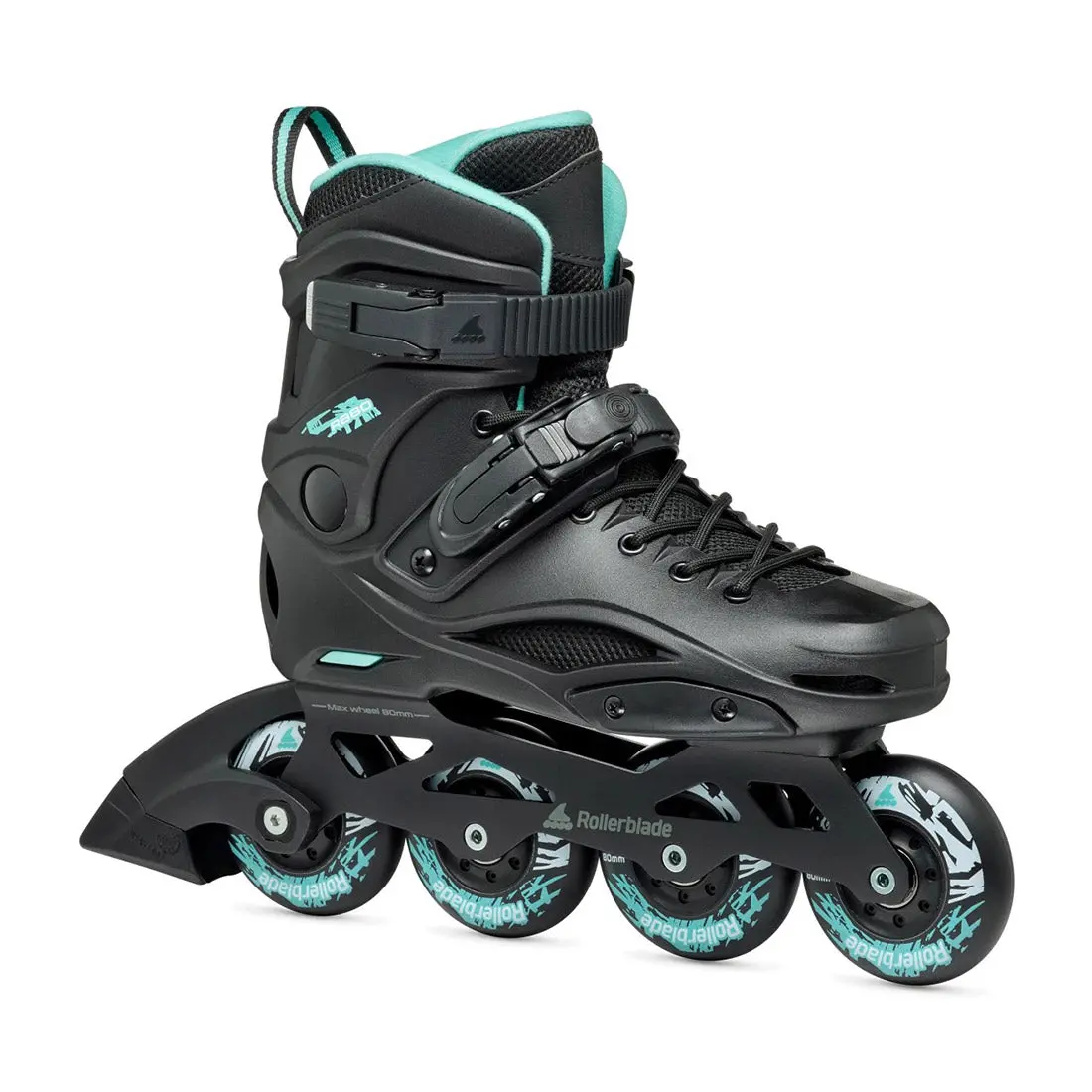 Rollerblade Rb 80 W Inline - Black/Light Blue 1