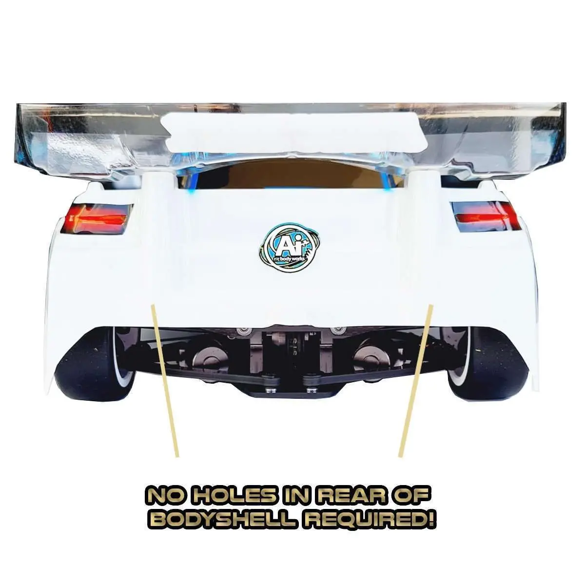 Horizontal Rear Post Body Mounting Set For Zoo/Xtreme - Long (39-46Mm) 1