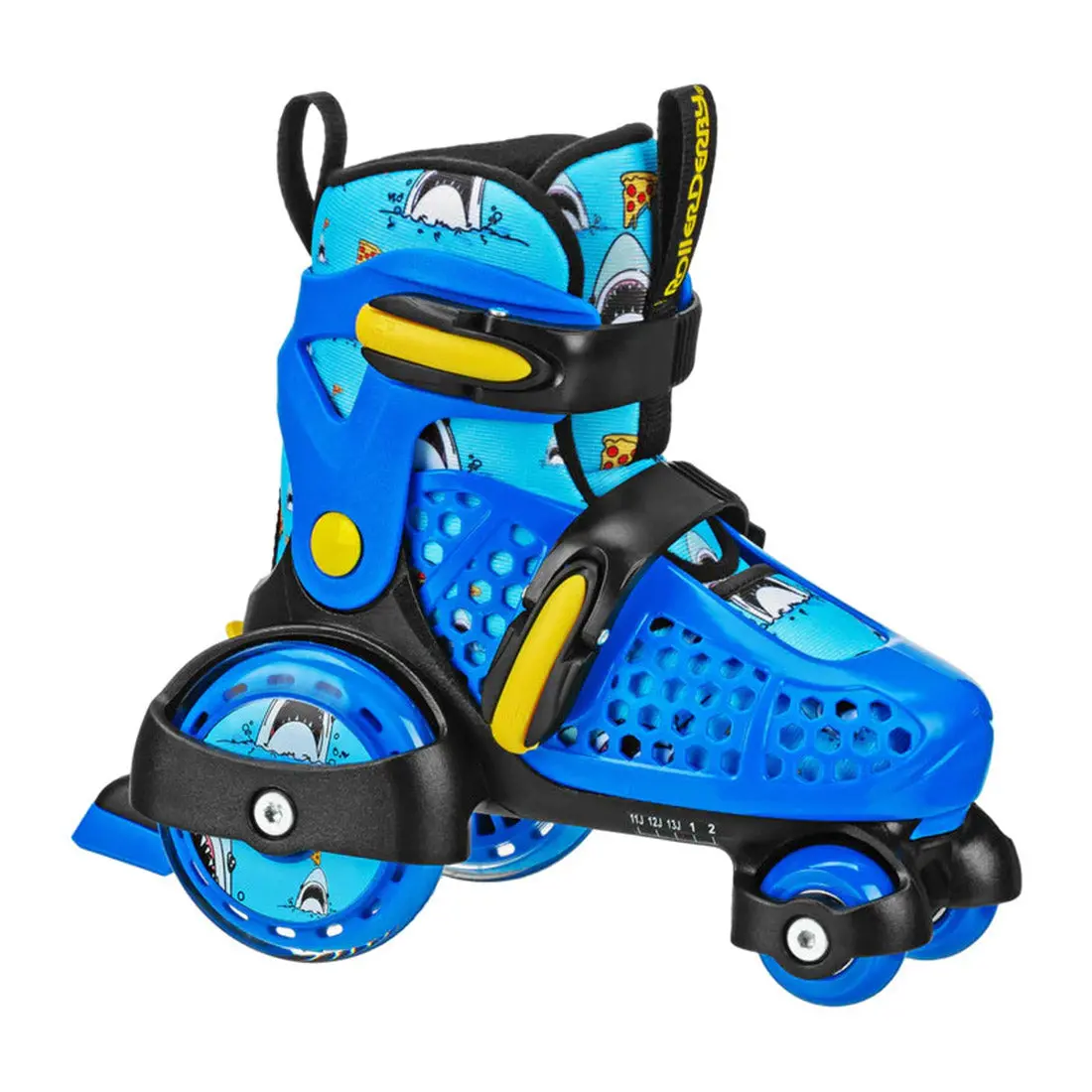Rds Fun Roll Adjustable Skates - Pizza Shark 1