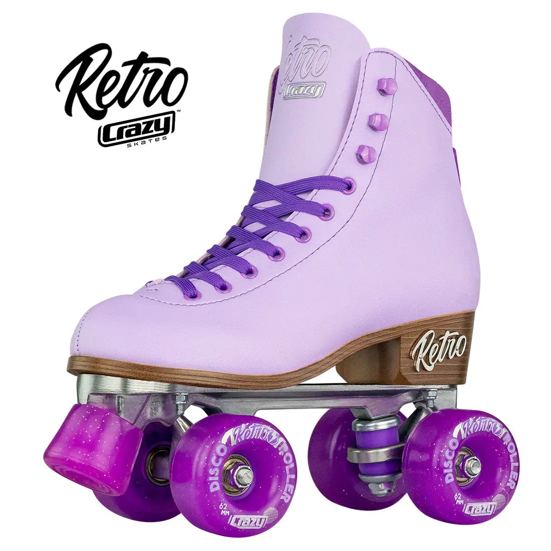 Crazy Retro Roller Purple - Adult 1