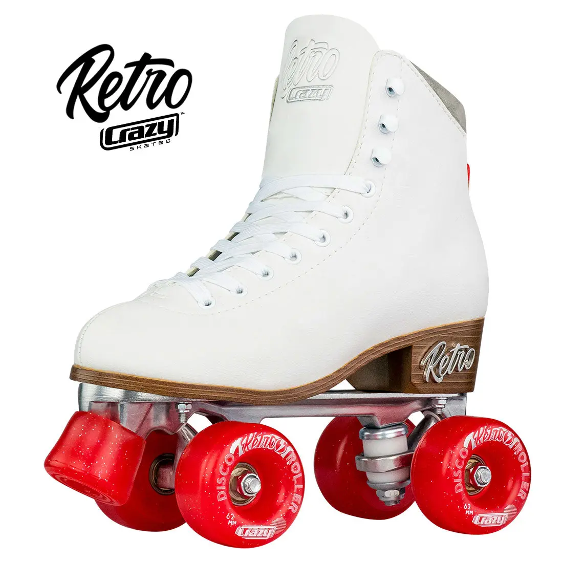 Crazy Retro Roller White - Adult 1