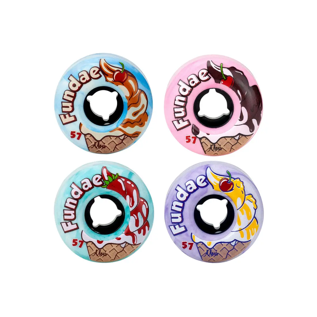 Moxi Fundae Hybrid 57Mm 92A Wheels 4Pk 1