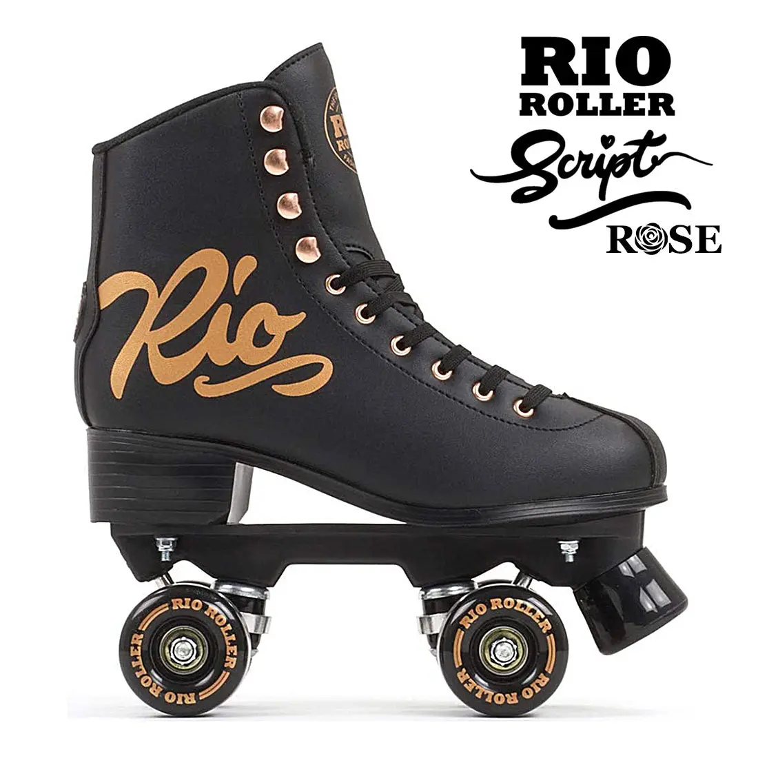 Rio Roller Script Rose - Black 1