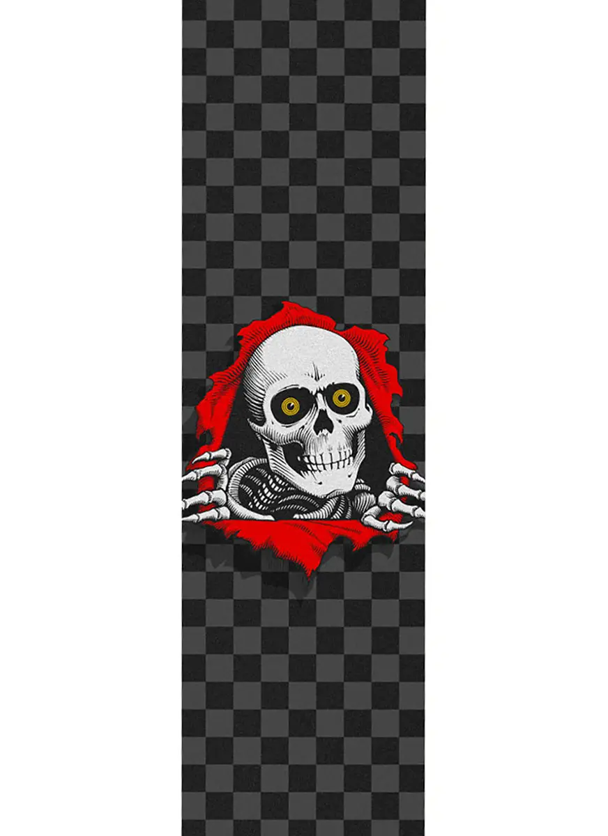 Powell Ripper Grip Tape - Black Gray And Red 1