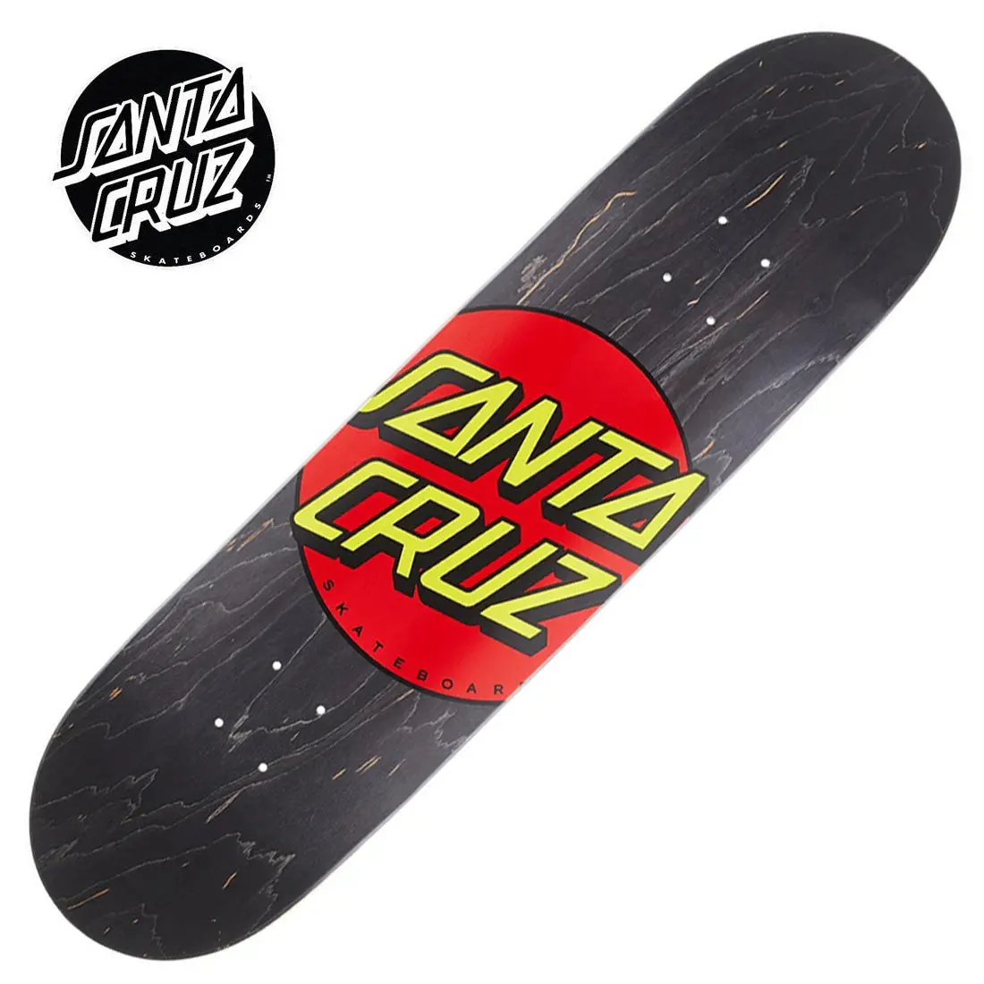 Santa Cruz Classic Dot 8.25 Deck - Black 1