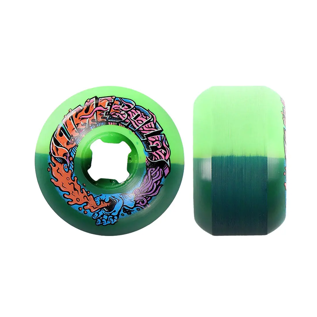 Slime Balls Speed Balls Greetings 56Mm 99A - Green 1