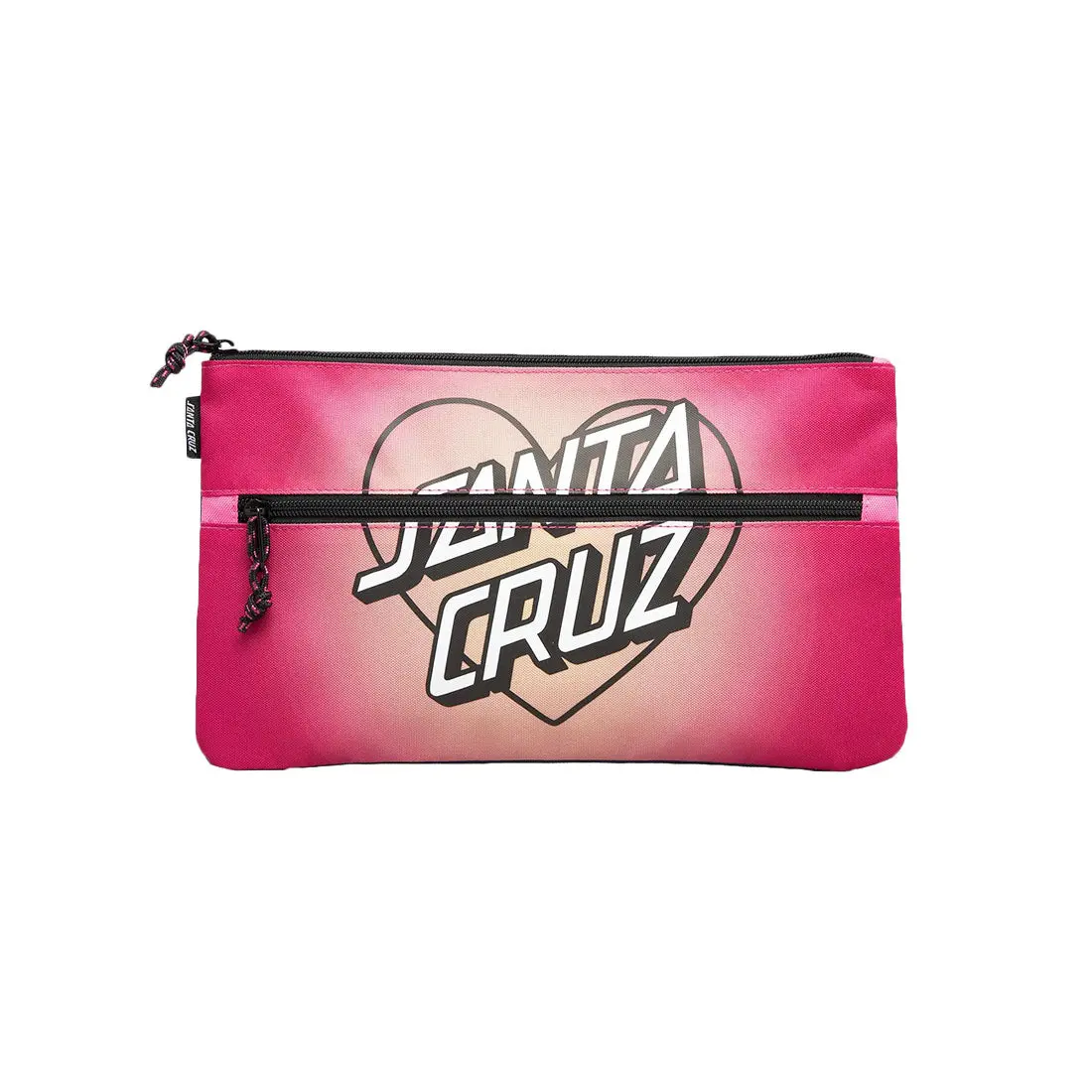 Santa Cruz Gradient Heart Dot Pencil Case - Pink 1