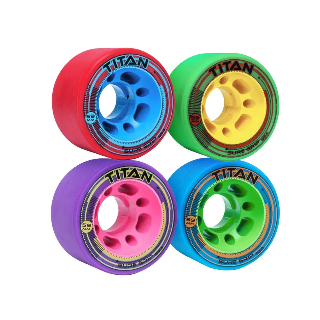 Sure-Grip Titan 59X35mm Wheels 4Pk 1
