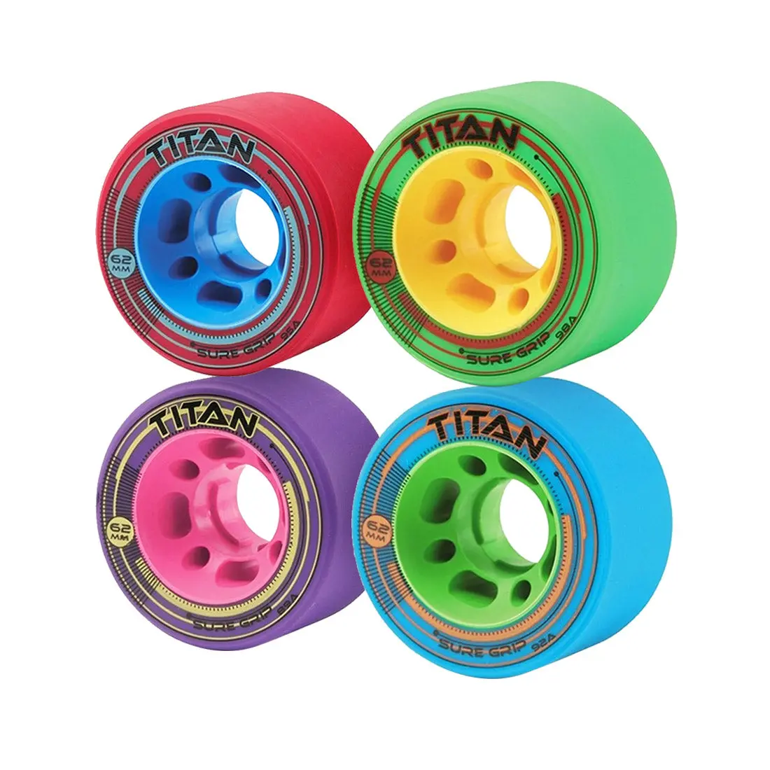 Sure-Grip Titan 62X35mm Wheels 4Pk 1