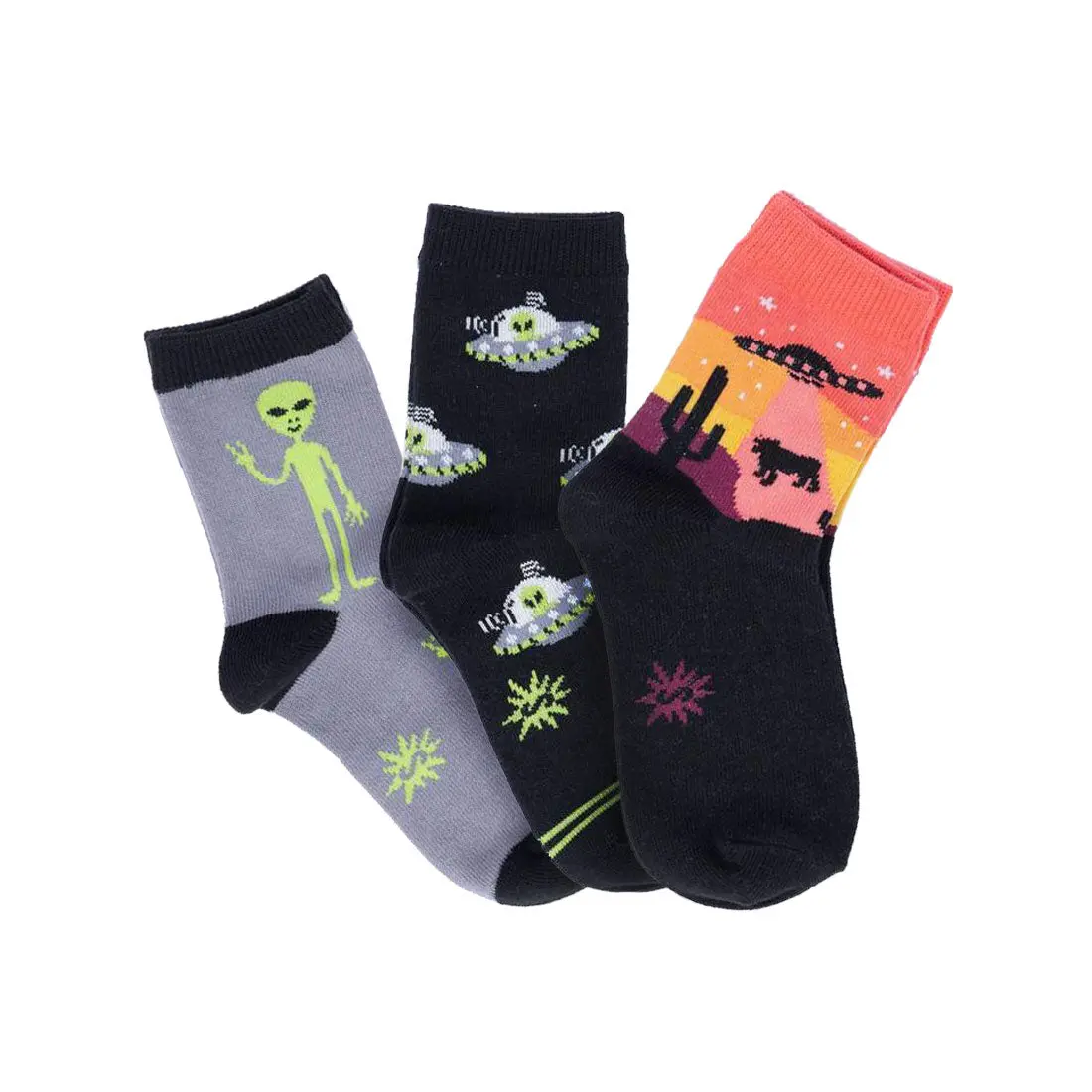 Sock It To Me - Kids Crew 3Pk - Area 51 1
