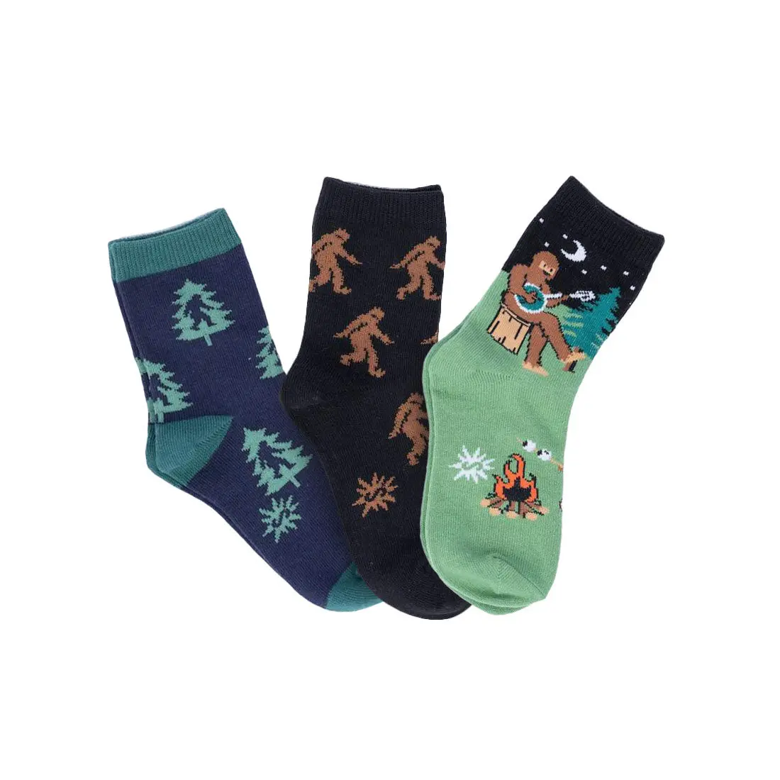 Sock It To Me - Kids Crew 3Pk - Sasquatch Campout 1