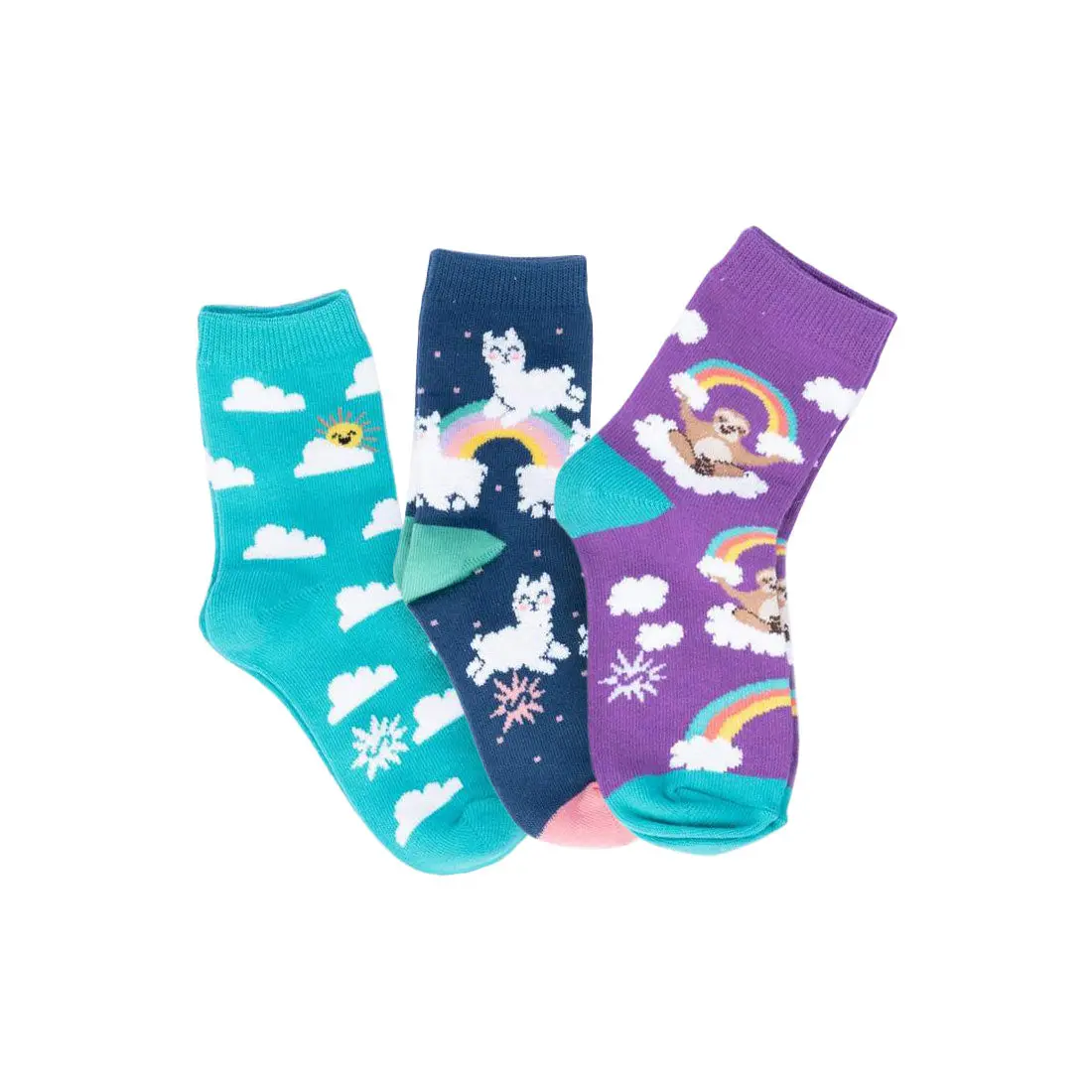 Sock It To Me - Kids Crew 3Pk - Sloth Dreams 1