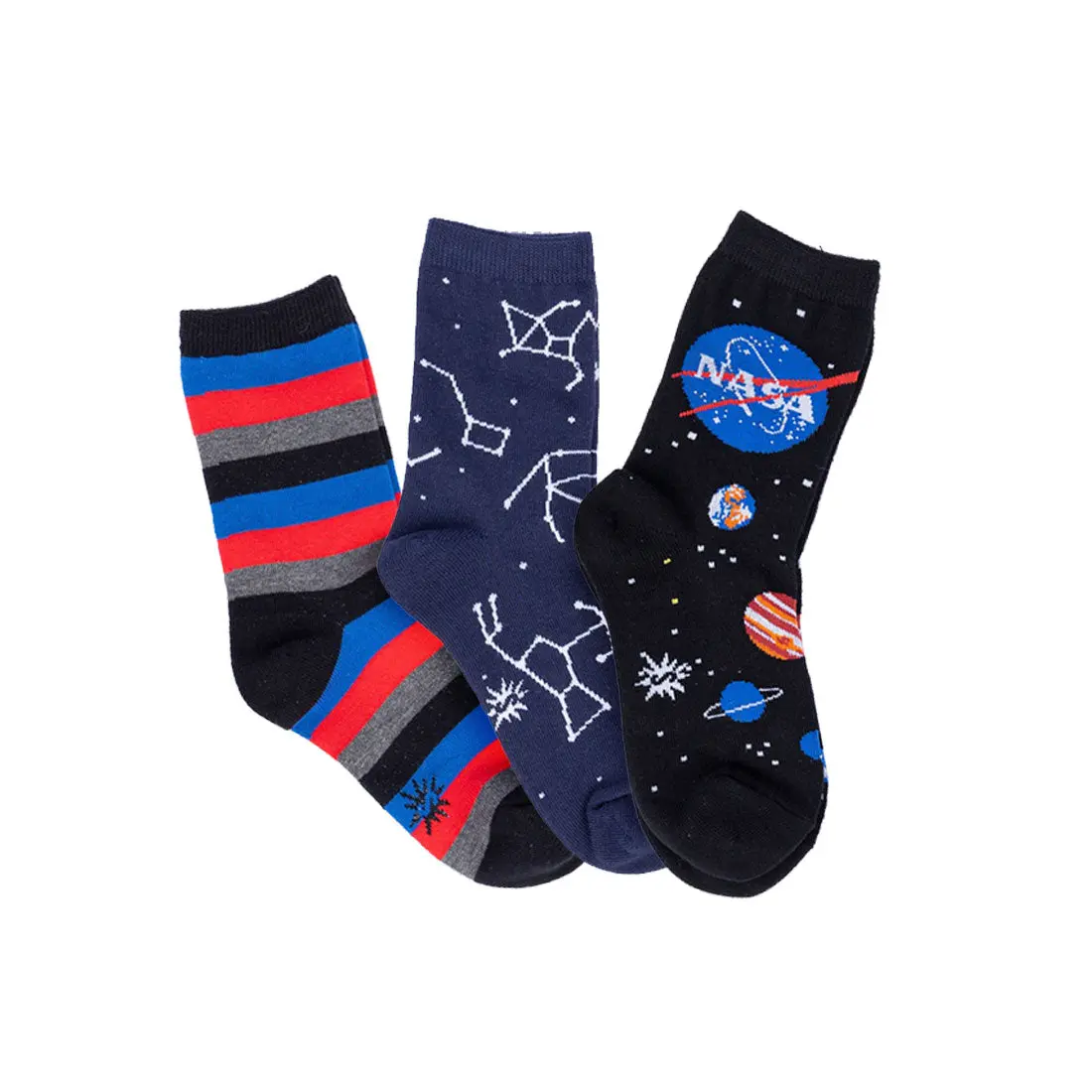 Sock It To Me - Kids Crew 3Pk - Solar System 1