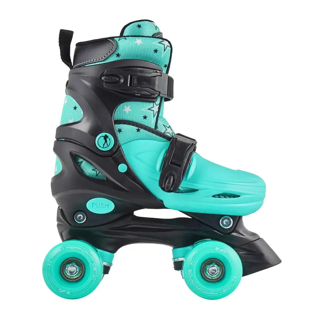 Sfr Nebula Adjustable Skate - Black/Green 1