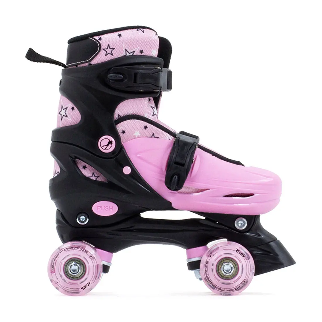 Sfr Nebula Led Adjustable Skate - Black/Pink 1