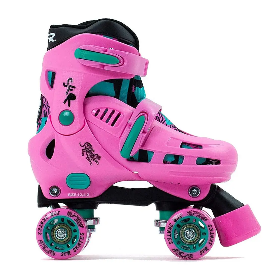 Sfr Storm Iv Skates - Pink/Green 1